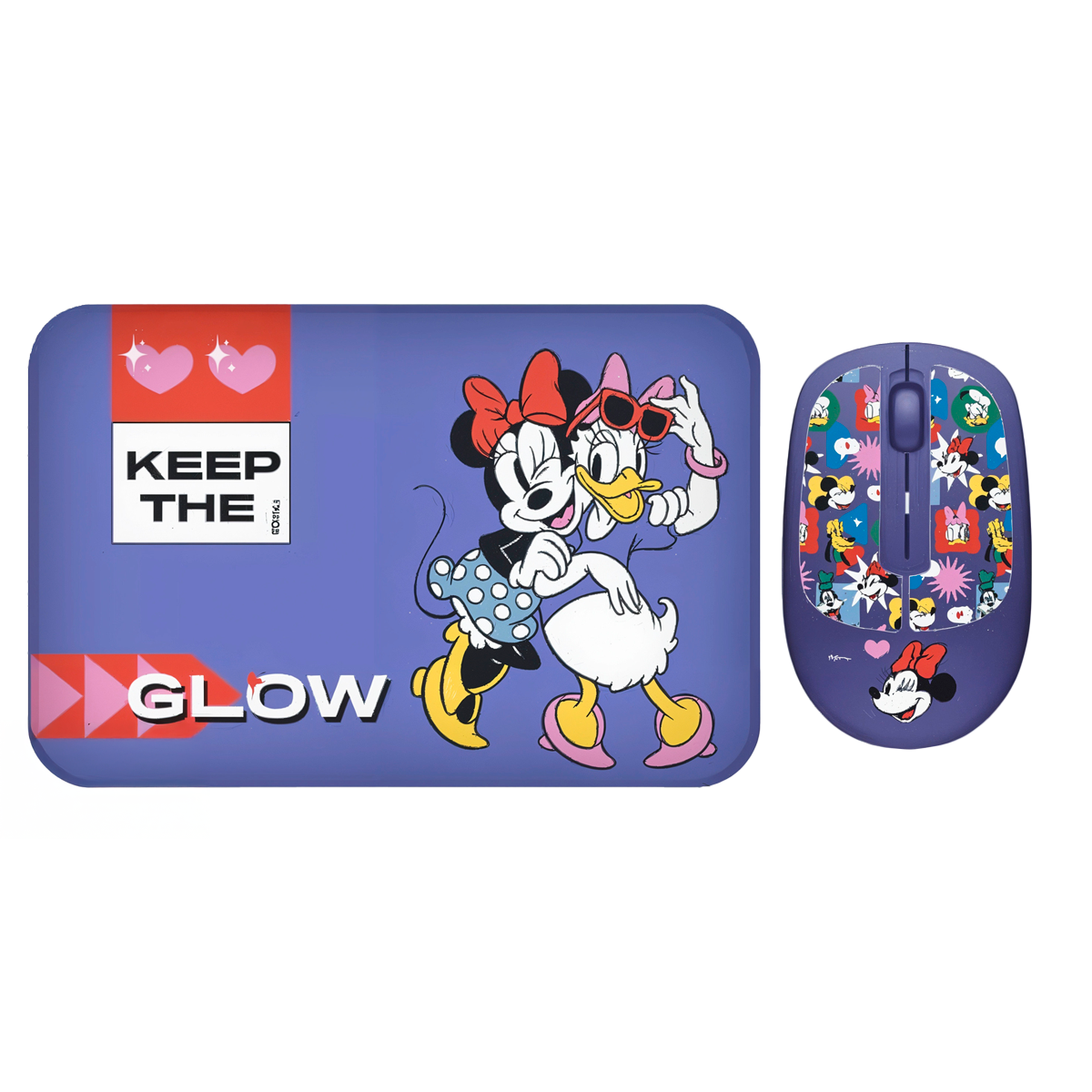 Kit Mouse Inalámbrico + Mousepad Disney Minnie Daisy