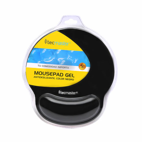 Mousepad Apoya Muñeca Tela Antideslizante TM-100557 Tecmaster Negro – imagen 2