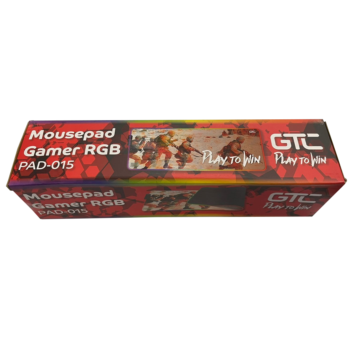 Mousepad Gamer Gtc Pad-015 Extra Largo 80x30cm Rgb Militar – imagen 3