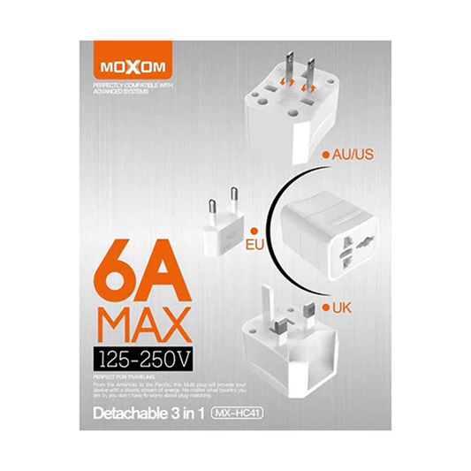 Adaptador Enchufe Universal MX-Hc41 Internacional Blanco