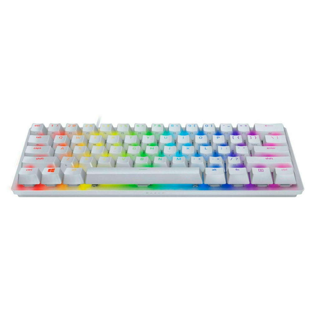 Teclado Gamer Razer Huntsman Mini Switches Rojos Ingles Blanco – imagen 3
