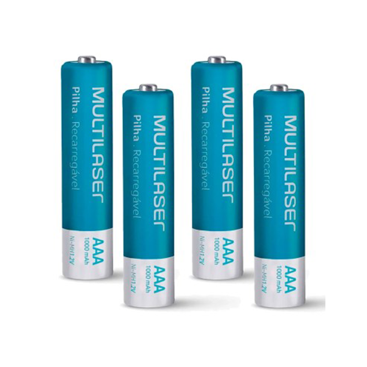 Pilas Recargables Multilaser AAA 1000 Mah 4 Unidades