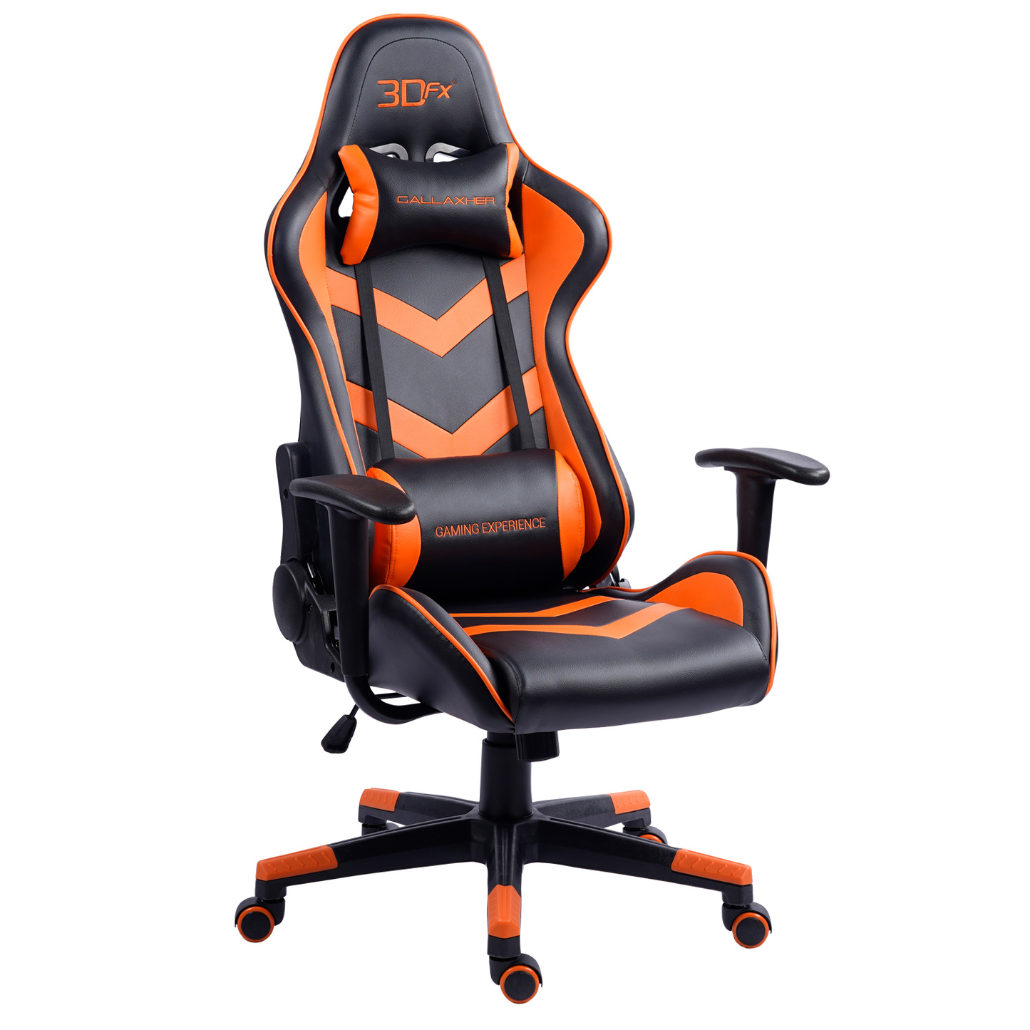 Silla Gamer Ergonomica 3dfx Gallaxher Negro Naranjo