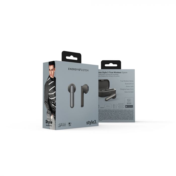 Audifonos Bluetooth Energy Sistem Earphones Style 3 Negro – imagen 2