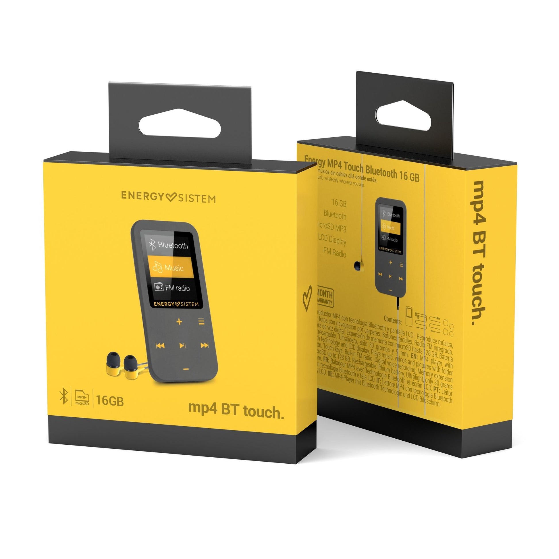 Energy MP4 Touch 16 Gb Bluetooth Radio FM Amarillo – imagen 2