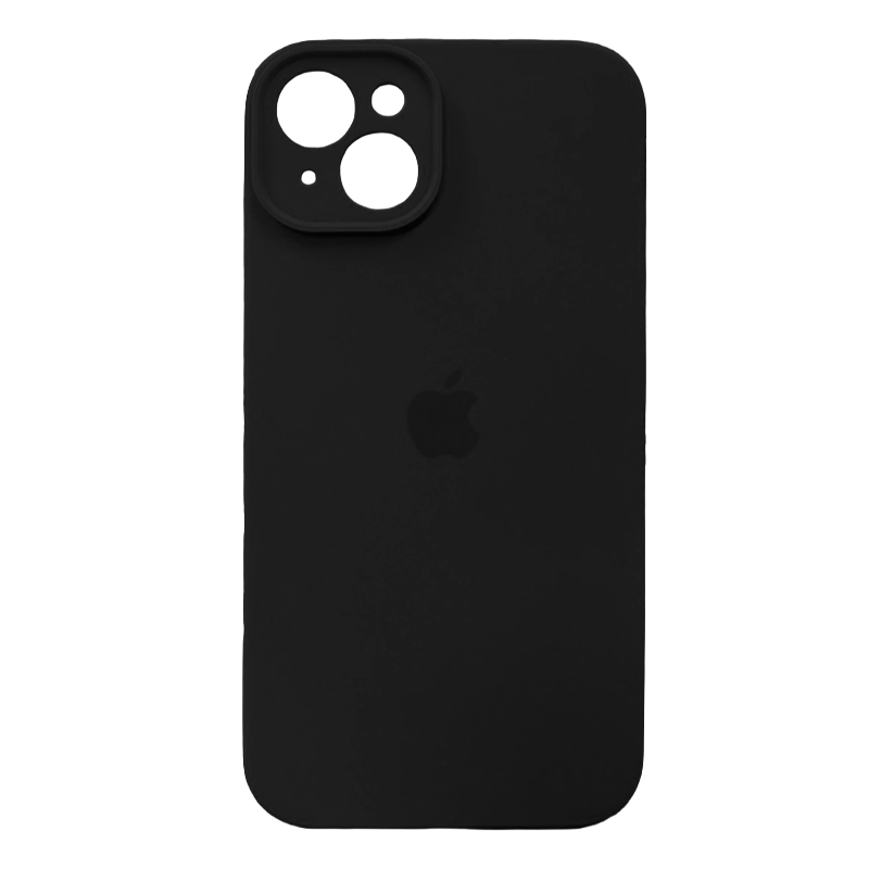 Carcasa Silicona Antideslizante Con Logo Iphone 15 Plus Colores