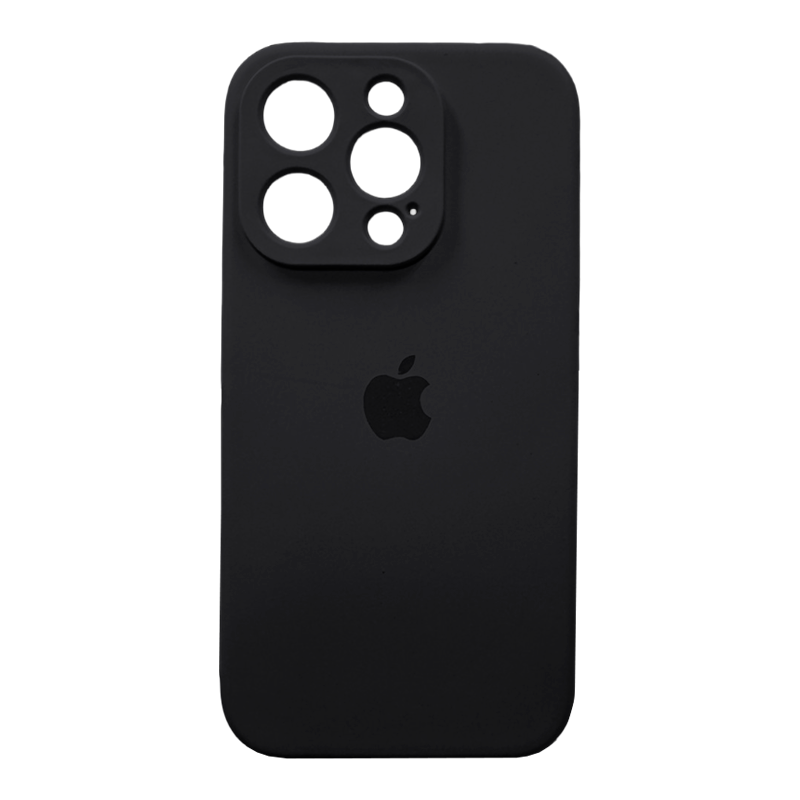 Carcasa Silicona Antideslizante Con Logo Iphone 15 Pro Colores