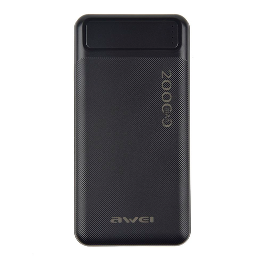 Powerbank Carga Rapida Awei P6k 20000 Mah Negro