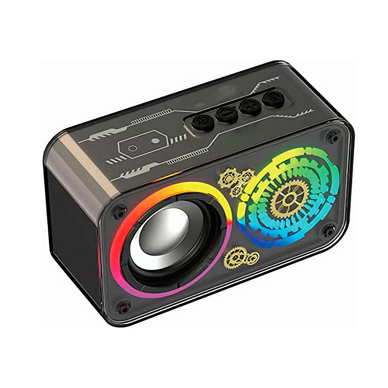 Parlante Bluetooth Lenyes S841 Colorfull Lights 10w Negro
