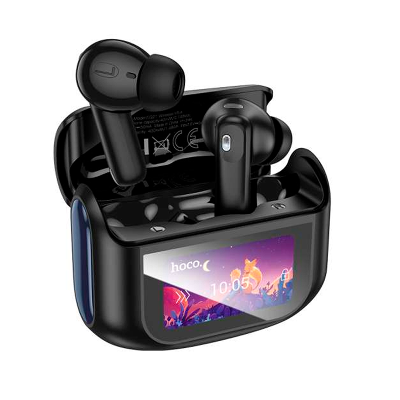 Audífonos In Ear Bluetooth Hoco Tws Eq21 Sandy Anc Enc Led Negro