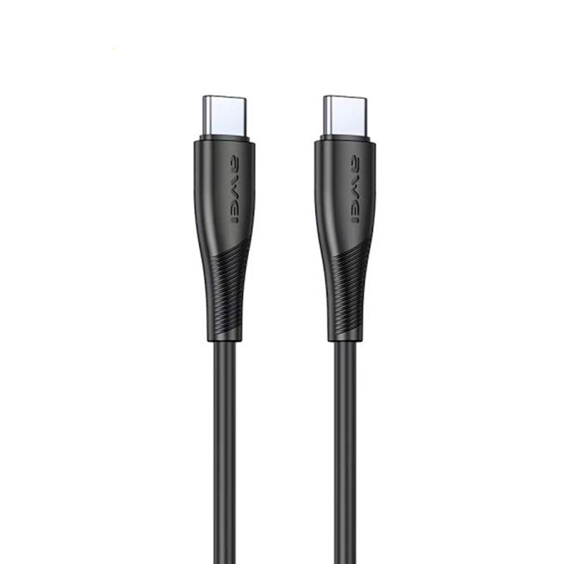 Cable Tipo C a Tipo C Awei CL-182c Negro