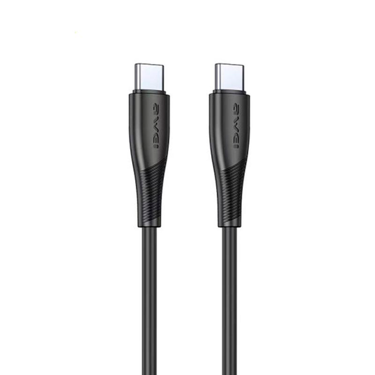 Cable Tipo C a Tipo C Awei CL-182c Negro