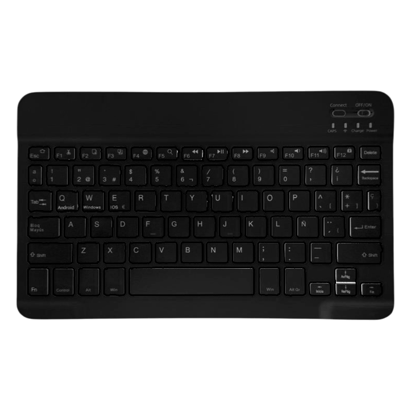 Teclado Mini Inalámbrico Bluetooth Español Negro