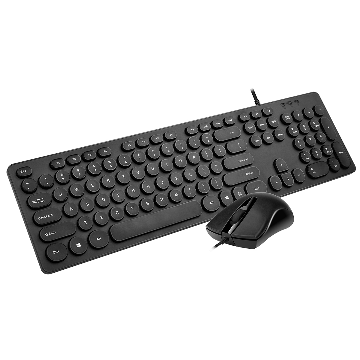 Kit Teclado y Mouse Microlab Telecommuting Home Office Negro