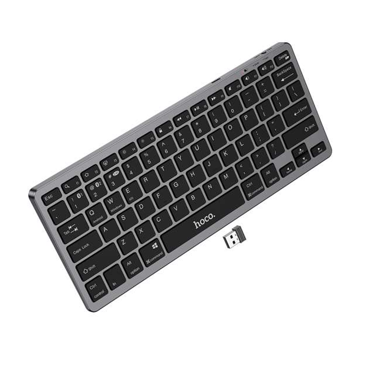 Teclado Inalambrico Bluetooth Dual Hoco Gm32 Negro