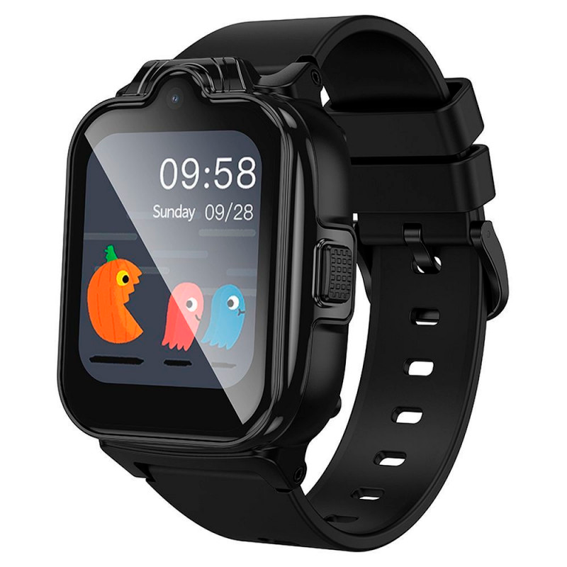 Reloj Smartwatch Para Niños Camara Sos Gps Hoco Y104 4g Negro