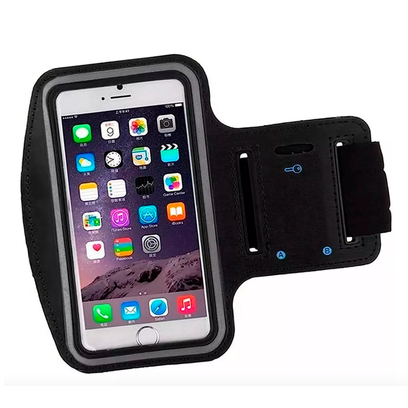 Brazalete Deportivo Funda Correr Para Celular Xxl Hasta 7 Pulgadas Negro