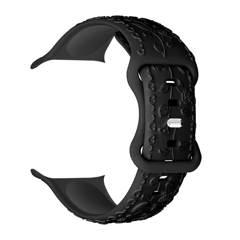 Correa Silicona Para Apple Watch Hoco Wa30 42 49mm Negro – imagen 2