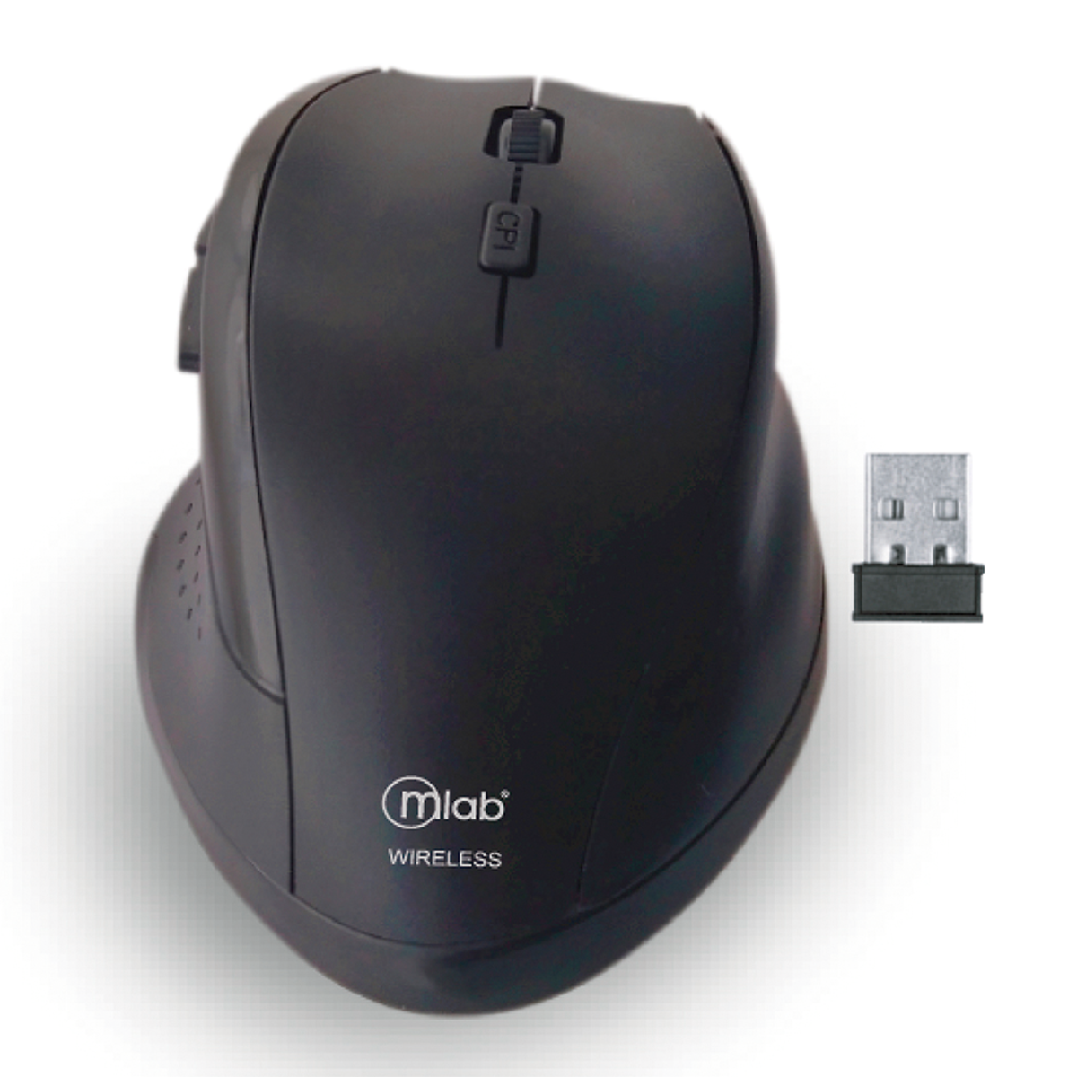 Mouse Inalámbrico Microlab Ergo shape Mod 8344 Negro