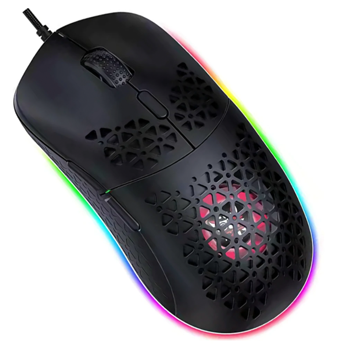 Mouse Gamer Onikuma Cw911 Rgb Ventilación Negro