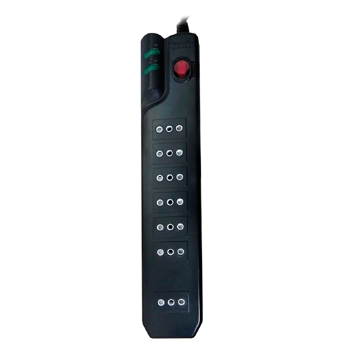 Alargador Extension 3 Metros 7 Entradas Microlab Negro