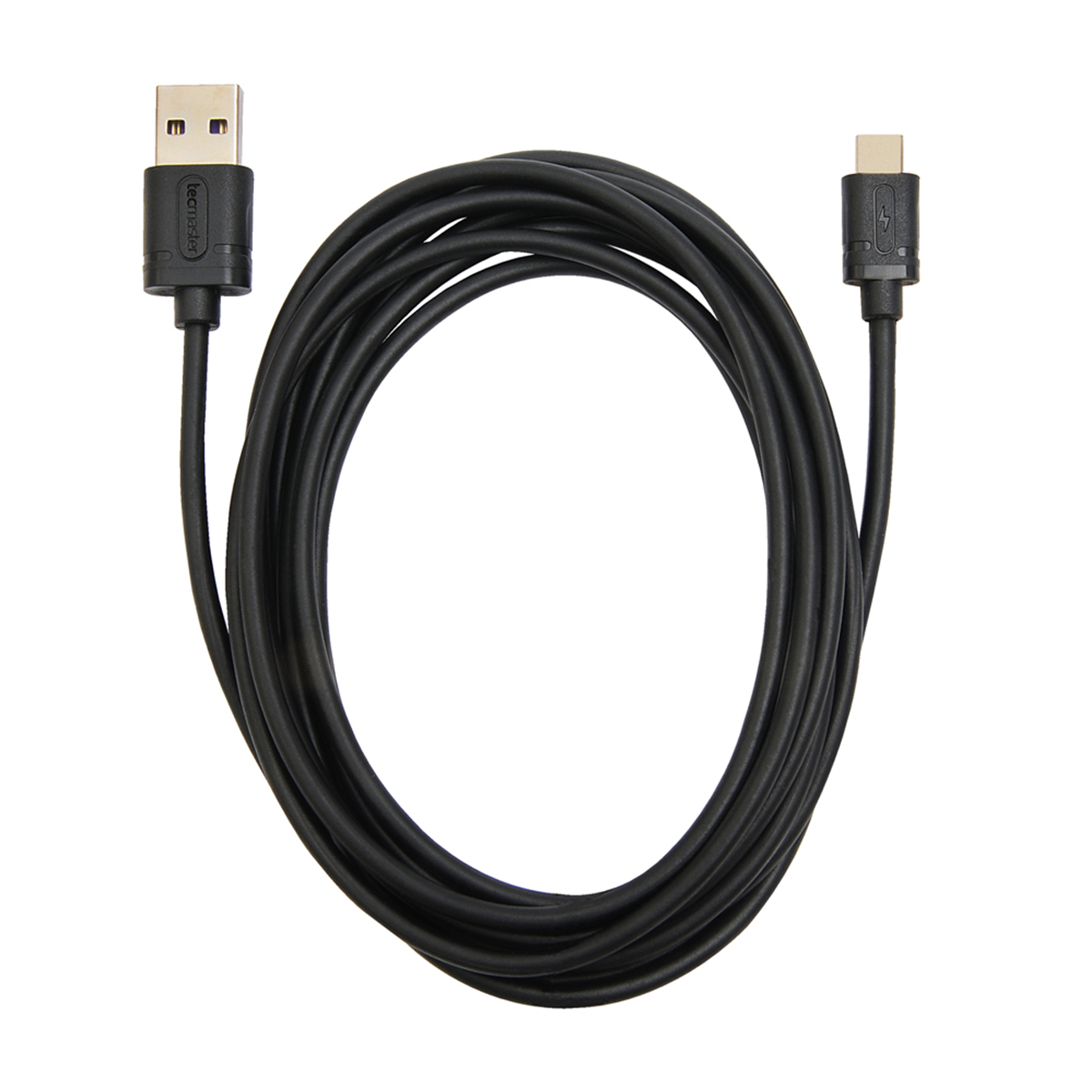 Cable Tecmaster Tipo C 2,5 Metros Negro