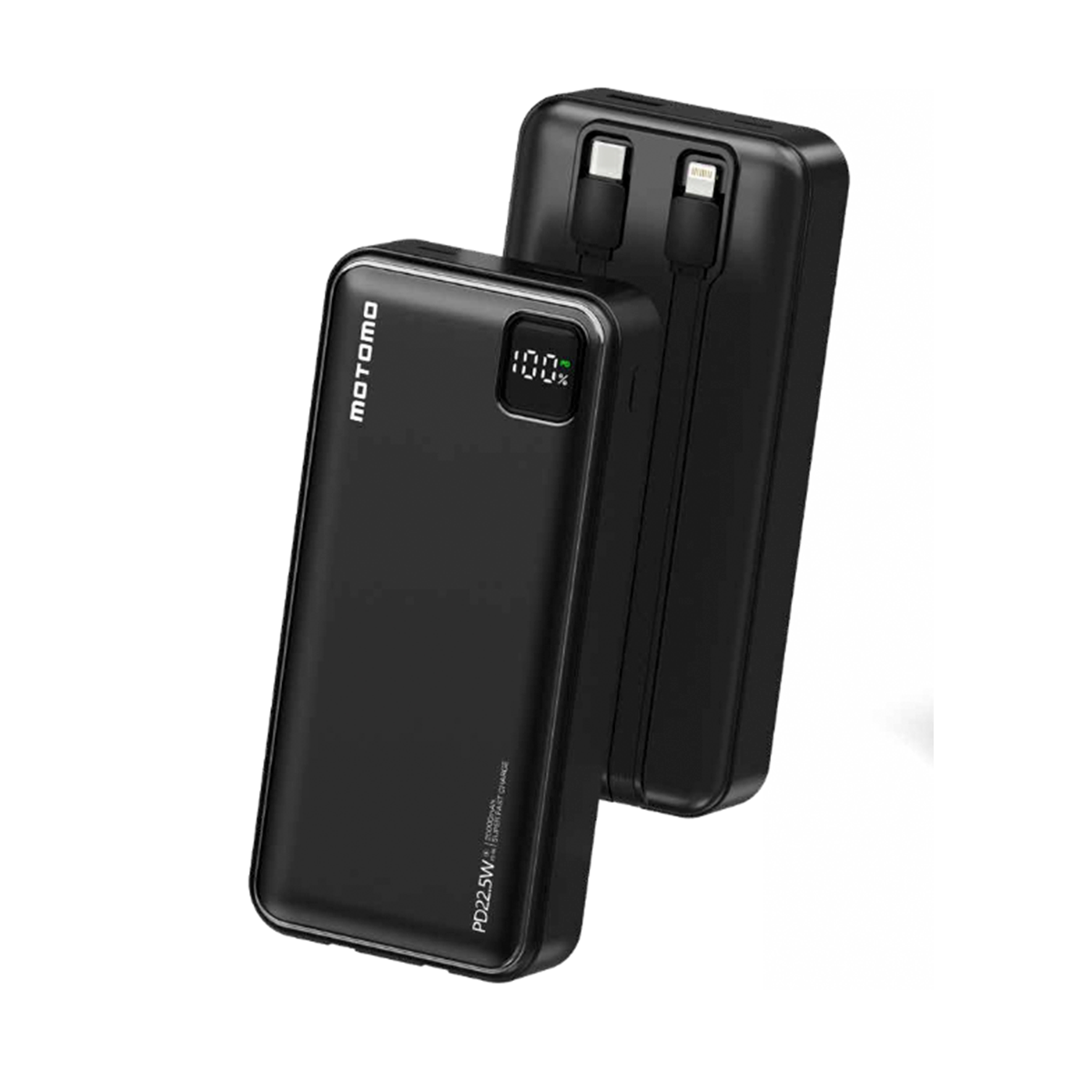 Powerbank Carga Rapida Motomo Mo-pb20c 20000 Mah Negro