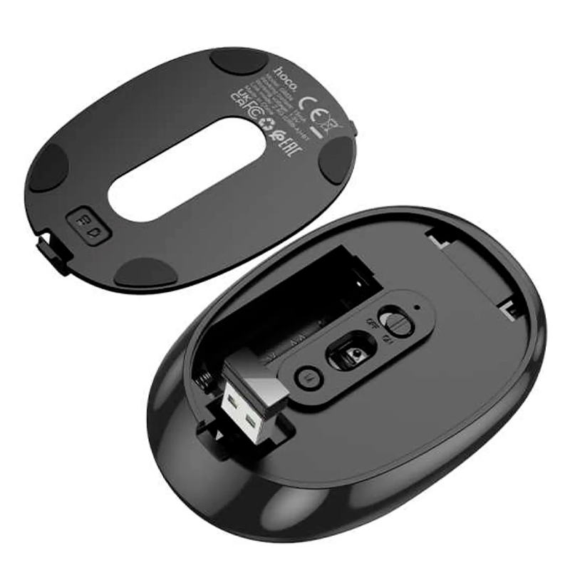 Mouse Hoco Dual Bluetooth Wireless Gm34 Negro – imagen 2