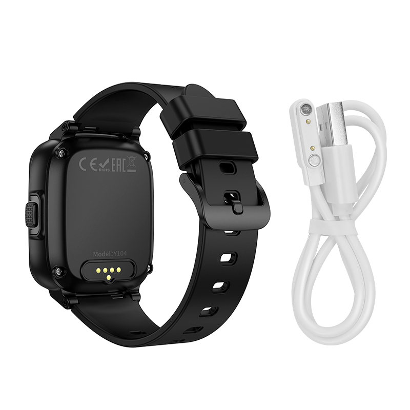 Reloj Smartwatch Para Niños Camara Sos Gps Hoco Y104 4g Negro – imagen 2