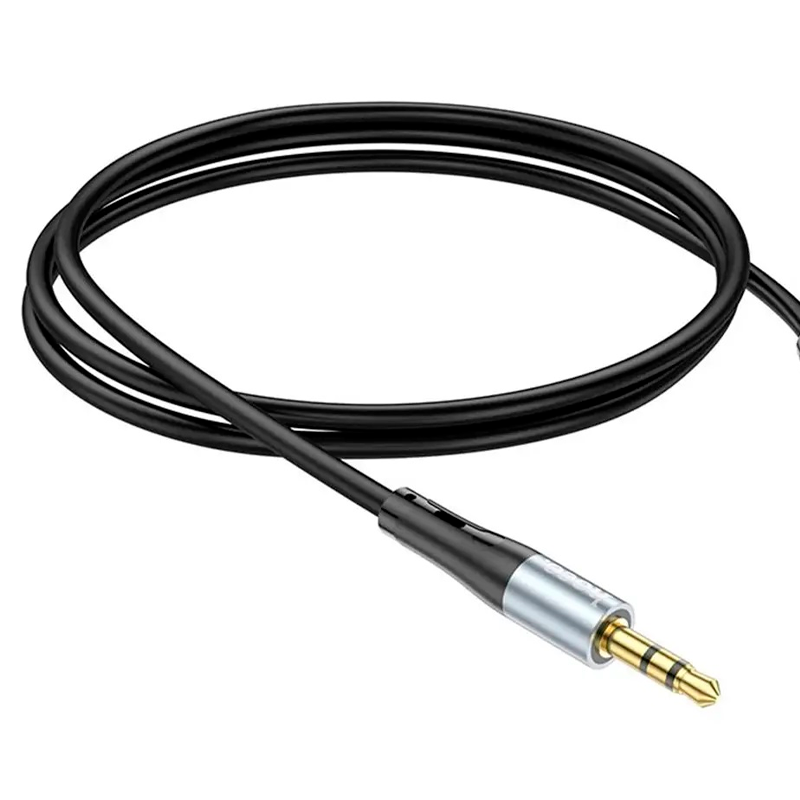 Cable Auxiliar 3.5mm a 3.5mm Hoco Upa22 1 Metro Negro – imagen 2
