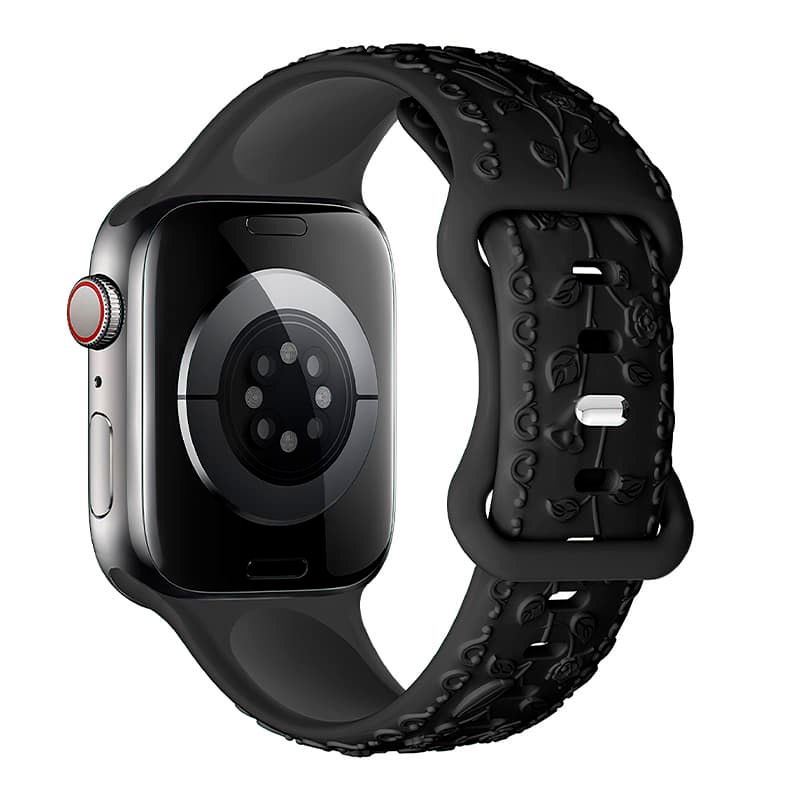 Correa Silicona Para Apple Watch Hoco Wa30 42 49mm Negro