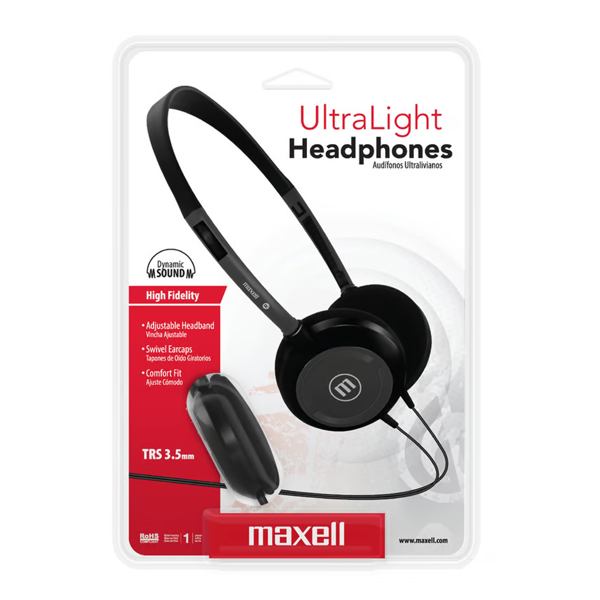 Audífonos Con Cable Maxell Hp-200 Headset Negro – imagen 2