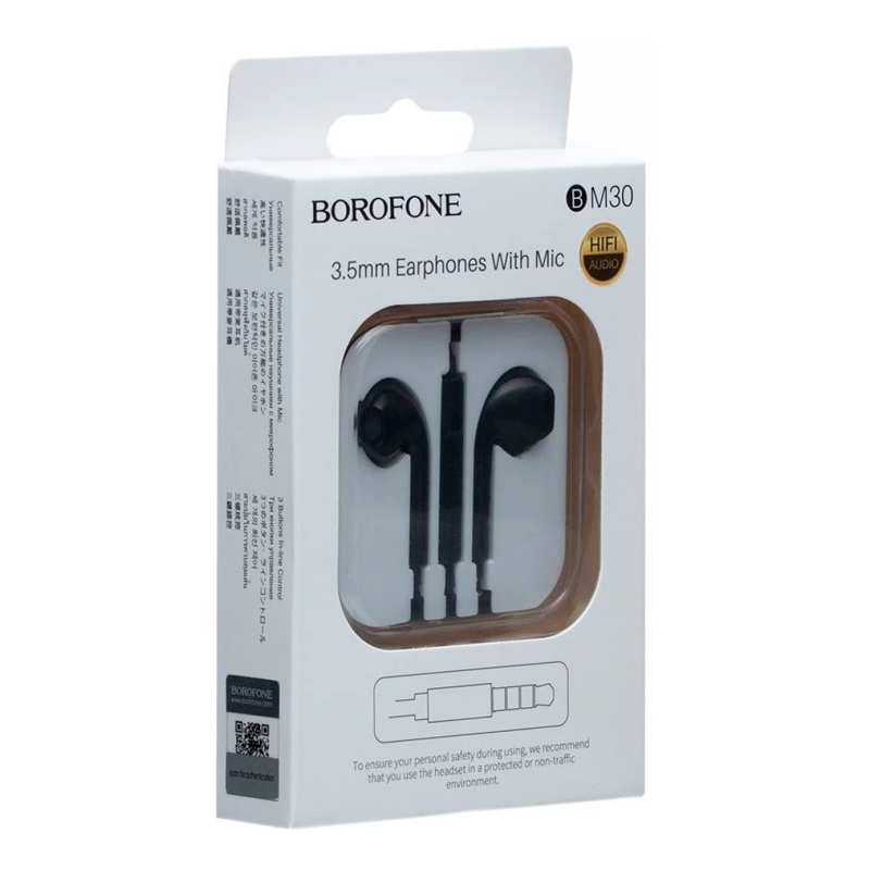 Audífonos In Ear Borofone Bm30 3.5mm Negro – imagen 2