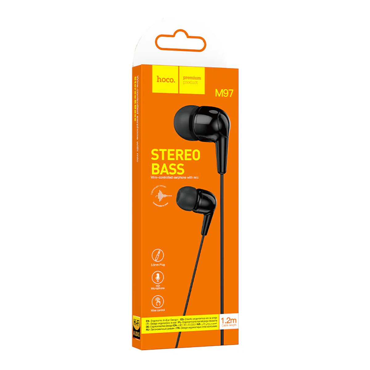 Audífonos In Ear Hoco M97 Jack 3.5mm Negro (copia) – imagen 3