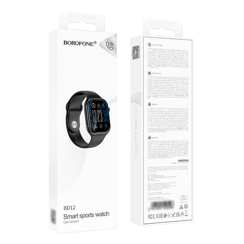 Smartwatch Reloj Inteligente Bluetooth Borofone Bd12 Negro – imagen 3