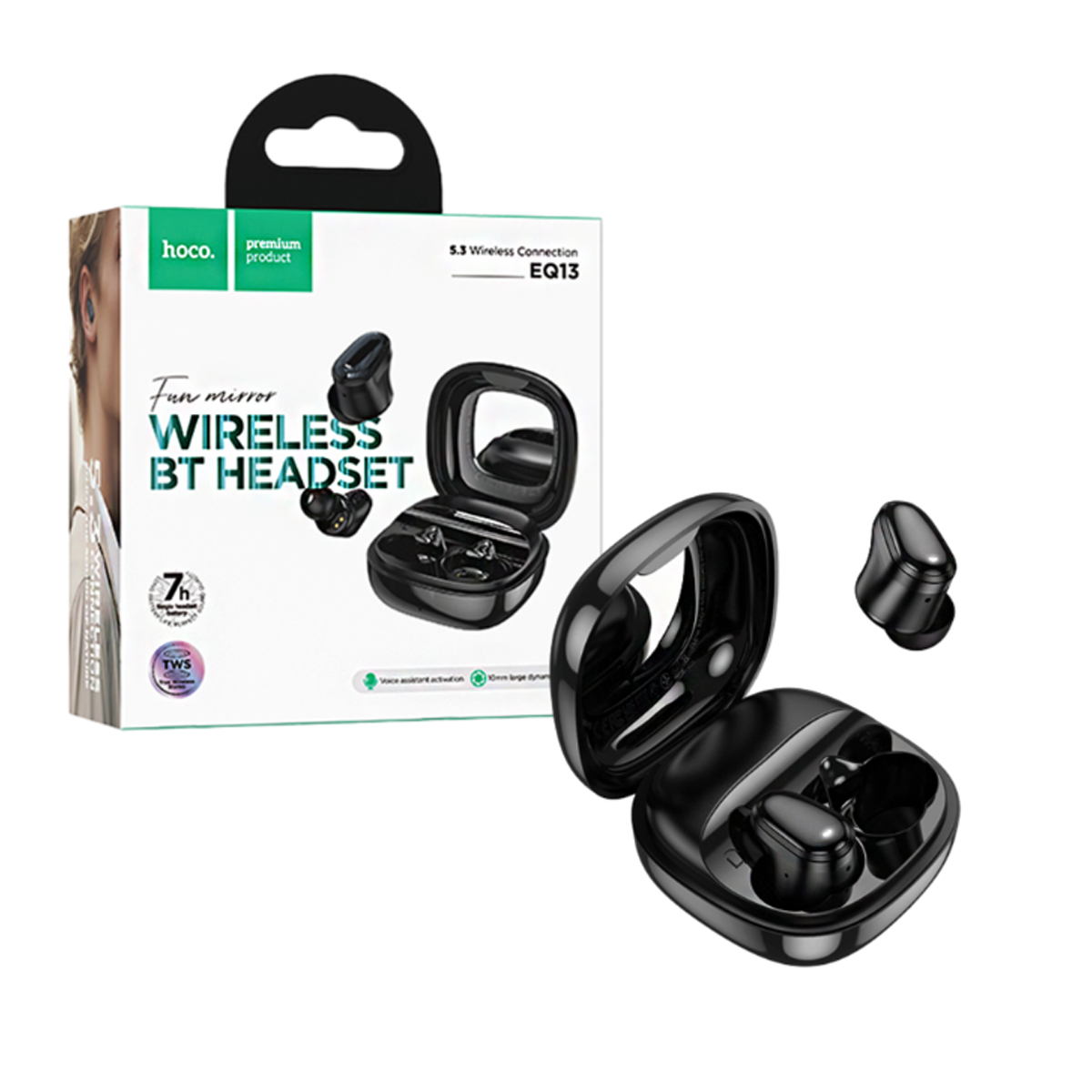 Audífonos Bluetooth Hoco Eq13 In Ear Negro – imagen 3