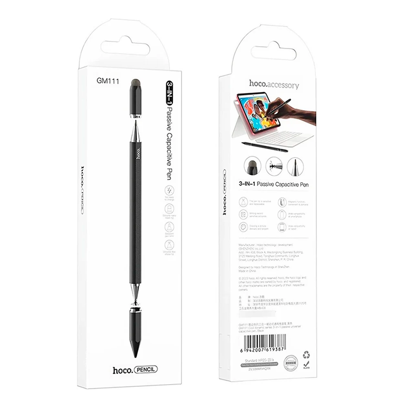 Lápiz Touch Para Tablet Hoco Gm111 Negro – imagen 3