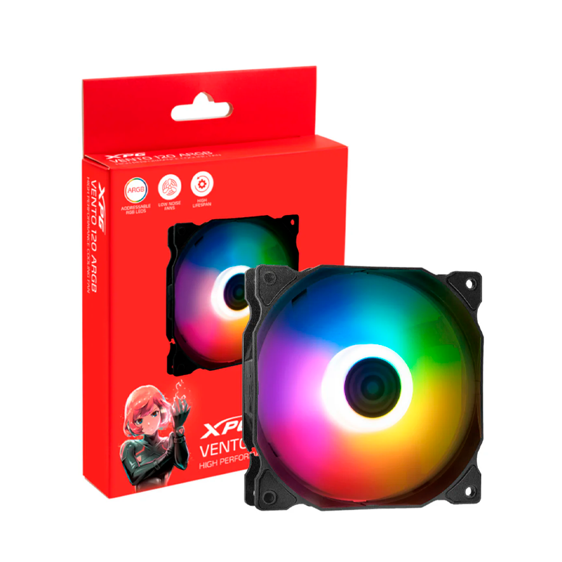 Ventilador Gamer Xpg Vento 120 ARGB Negro – imagen 3