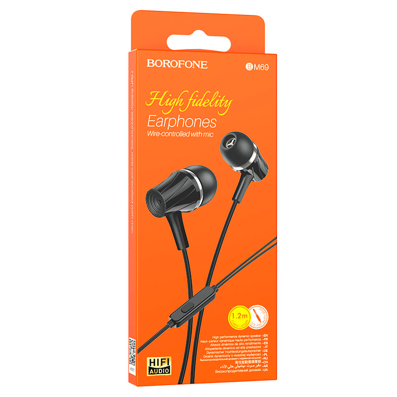 Audífonos In Ear Borofone Bm69 3.5mm Negro – imagen 3