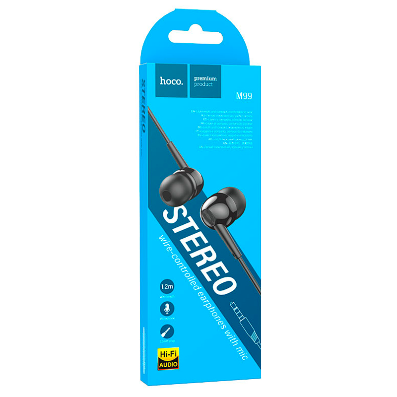 Audífonos In Ear Hoco M99 Jack 3.5mm Negro – imagen 3