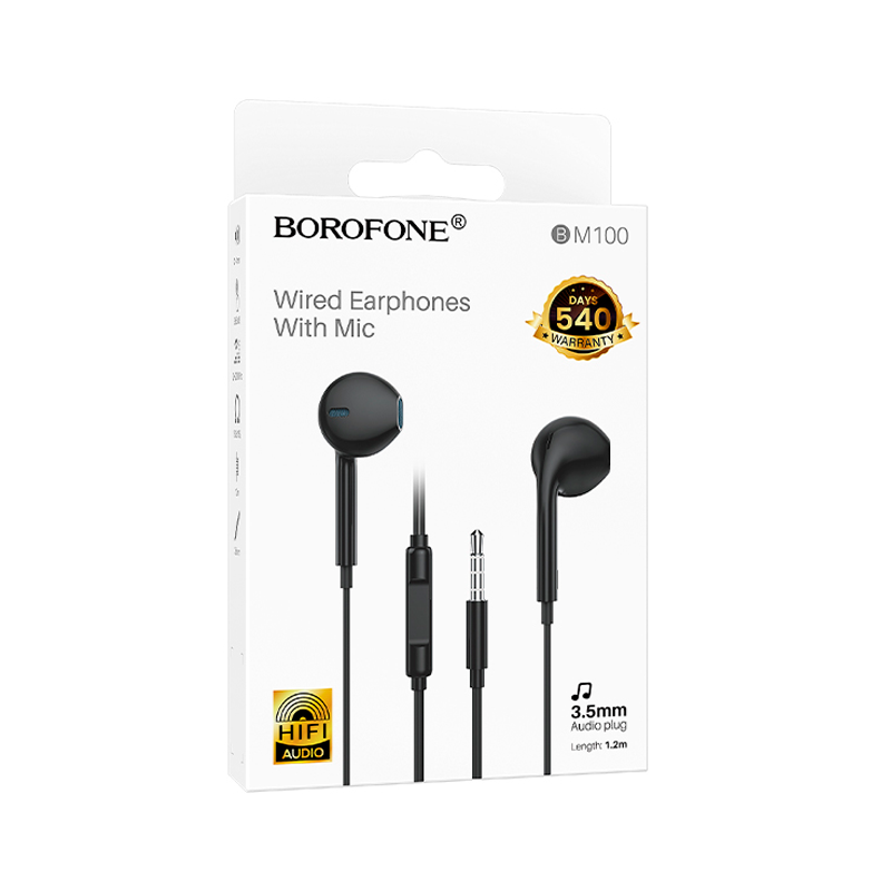 Audífonos In Ear Borofone Bm100 Fuente 3.5mm Negro – imagen 3