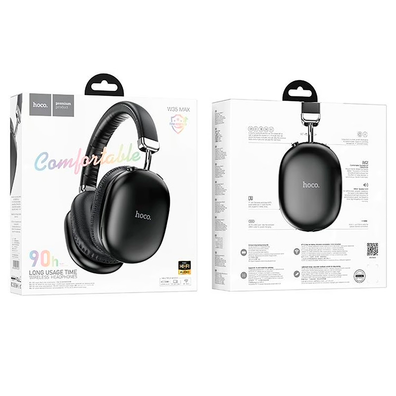 Audífonos Bluetooth Headset Hoco W35 Max Joy Negro – imagen 3