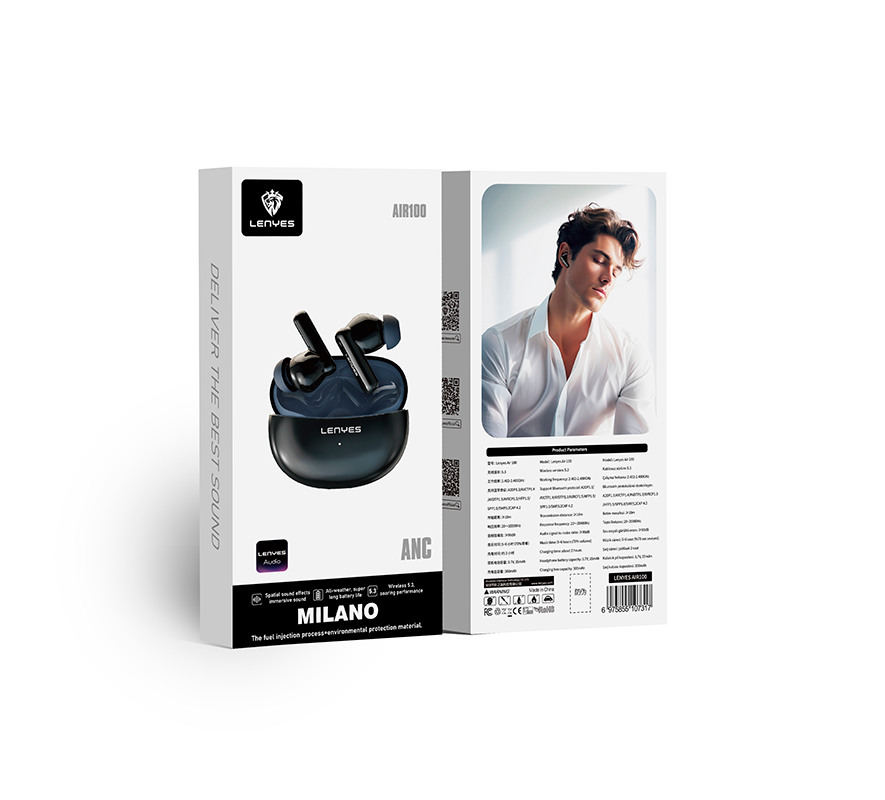 Audífonos In Ear Bluetooth Lenyes Air 100 Negro – imagen 2