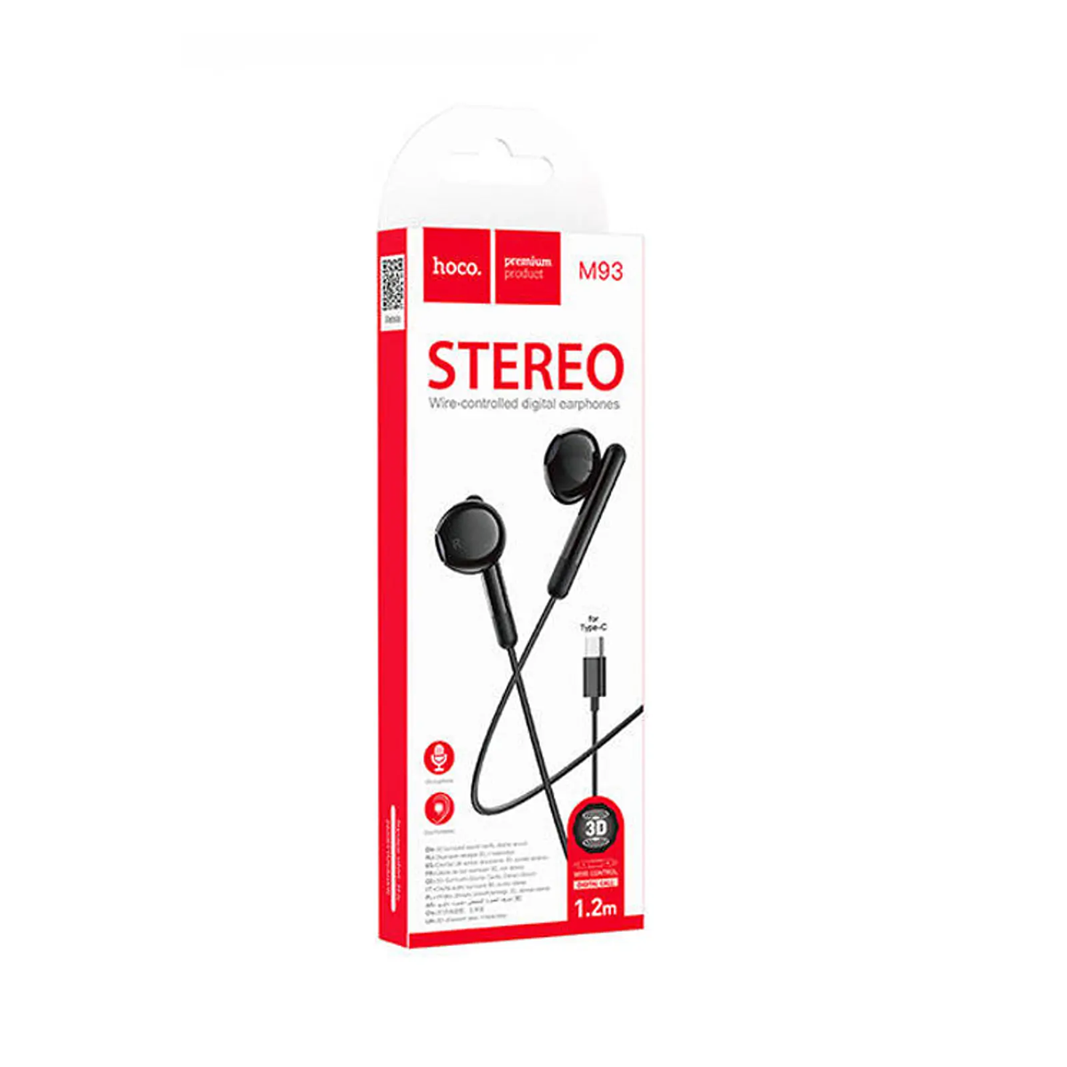 Audífonos In Ear Hoco M93 Tipo C Negro – imagen 3