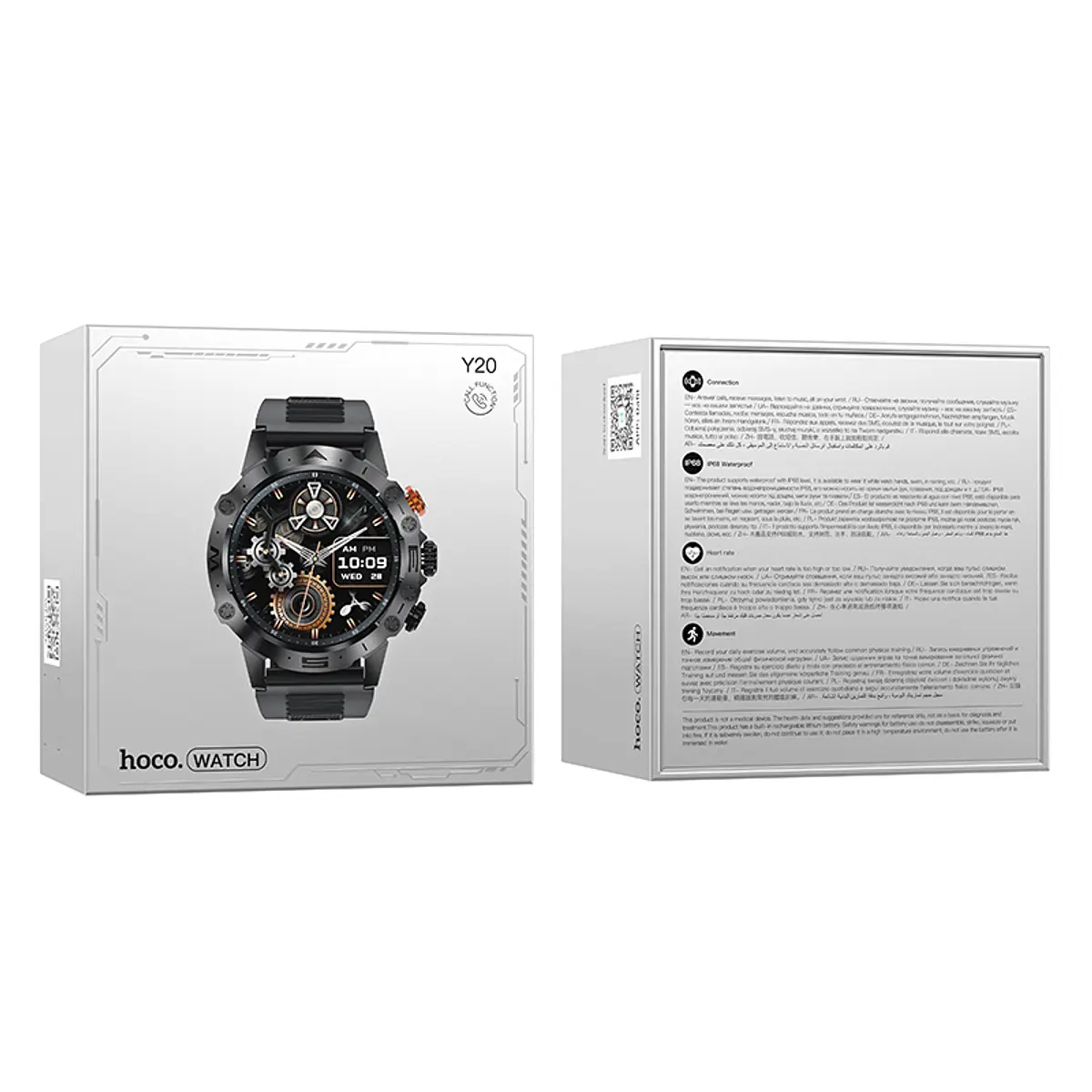 Smartwatch Reloj Inteligente Bluetooth Hoco Y20 Sport Negro – imagen 3