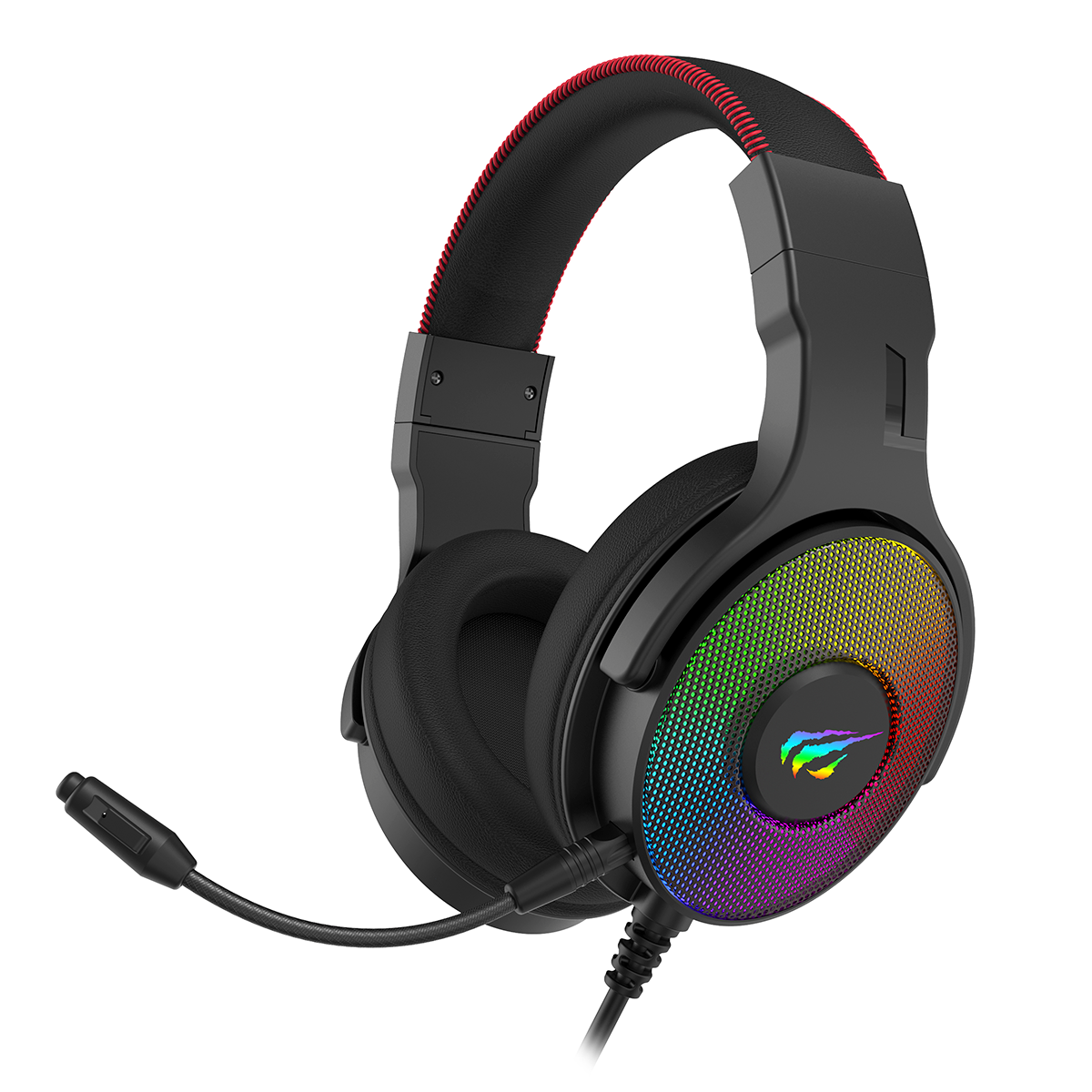 Audifonos Gamer Gamenote H2028u Rgb Pc Negro