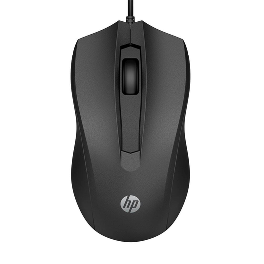 Mouse Alambrico Usb Hp 100 Color Negro
