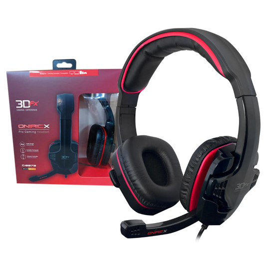 Audífono Gamer 3dfx Orinicx 3.5mm Pc Ps4 Xbox Switch Rojo