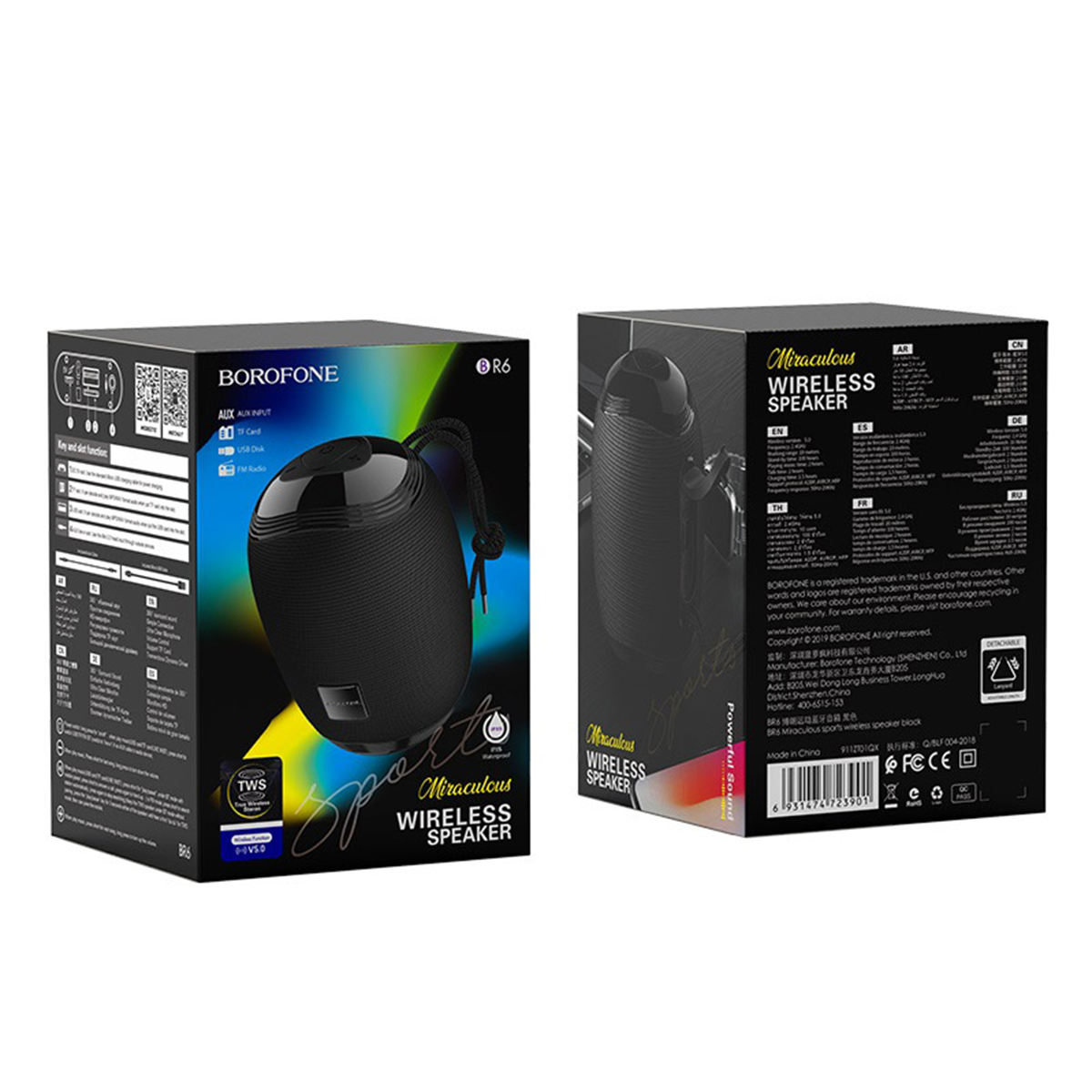 Parlante Bluetooth Borofone Br6 Negro