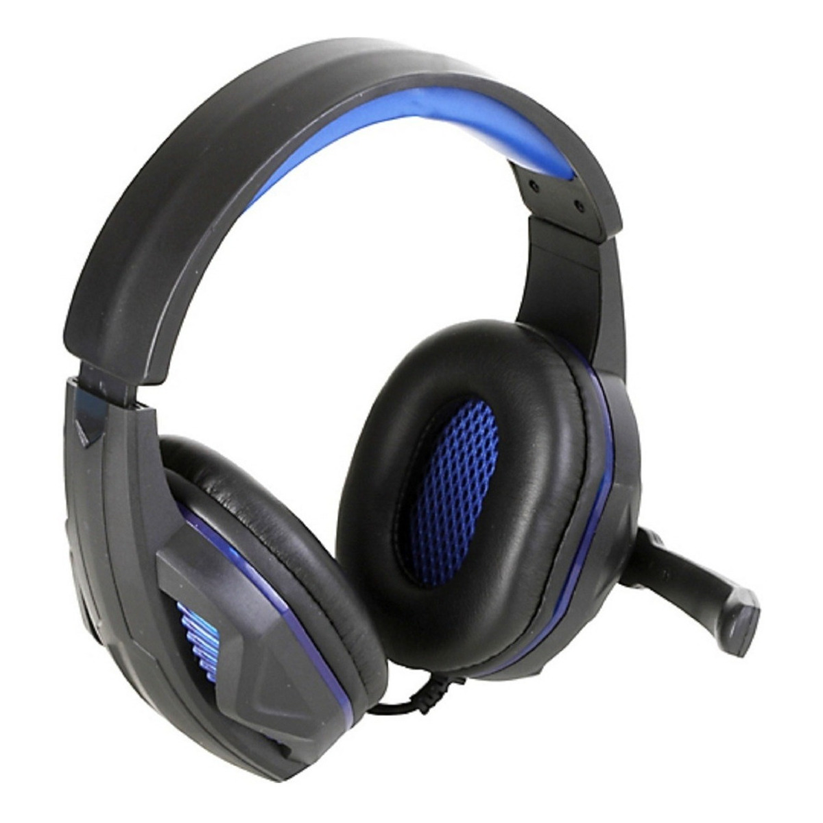 Audífonos Gamer Njoytech Nja-gm2016 Azul Con Luz Rgb Led